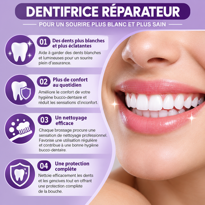 Dentifrice Minéral Réparateur – Blanchiment & Soin des Gencives